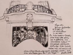 Florinda Ke Sophie - Wiener Hausdrachen, Graphit, 20 x 30 cm, Papier, 2002