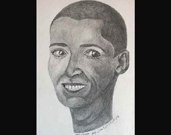 Florinda Ke Sophie - Selbstportr&auml;t, Graphit, 20 x 30 cm, Papier, 2006