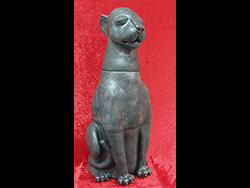 Florinda Ke Sophie - Die Pantherin, Keramik, dreiteilig, H-85 cm, B-35 cm, T-36 cm, 2016