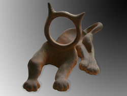 Florinda Ke Sophie - Katze, Keramik, H-13 cm, H-13 cm, B-15 cm, T-30 cm, 2008