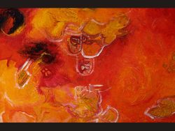 Florinda Ke Sophie - Dreh mich,  Acryl auf Hartfaser, 70 x 100 cm, gerahmt, 2005