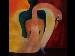 Florinda Ke Sophie - Leda, &Ouml;l auf Leinwand, 50x70 cm, 2005