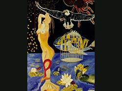 Florinda Ke Sophie - Sterntaler, Acryl auf Leinwand, 60 x 80 cm, gerahmt, 2003