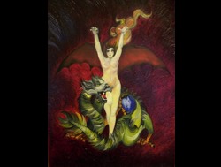 Florinda Ke Sophie - Ohne Titel, &Ouml;l auf Leinwand, 20 x 30 cm, 2010