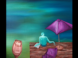 Florinda Ke Sophie - Baywatch 2, &Ouml;l auf Leinwand, 60 x 70 cm, 2016