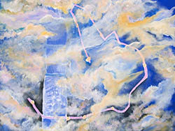 Florinda Ke Sophie - In between the dark, Acryl auf Leinwand, 80 x 100 cm, 2015