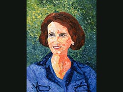 Florinda Ke Sophie - Portrait mit Modell, &Ouml;l auf Leinwand, 60 x 80 cm, 2015