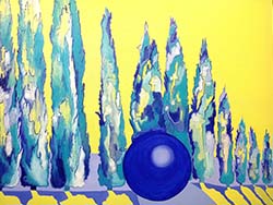 Florinda Ke Sophie - Bekennender Blaufreund, 80 x 100 cm, 2023