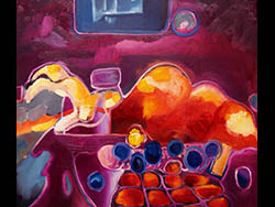 Florinda Ke Sophie - Bookkeeper 4, &Ouml;l auf Leinwand, 60 x 70 cm, 2015