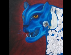 Florinda Ke Sophie - Das Kapital, &Ouml;l auf Hartfaser, 180 x 180 cm, 2009