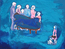 Florinda Ke Sophie - Sit down, Acryl auf Leinwand, 100 x 120 cm, 2013