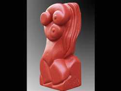 Florinda Ke Sophie - Bloody Venus 5, Ytong lackiert, H-60 cm, B-25 cm, T-20 cm, 2005