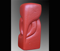 Florinda Ke Sophie - Elefantissimo, Skulptur, Ytong lackiert, H-60 cm, B-25 cm, T-20 cm, 2007