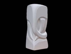 Florinda Ke Sophie - Elefantissimo, Skulptur, Ytong lackiert, H-60 cm, B-25 cm, T-20 cm, 2007