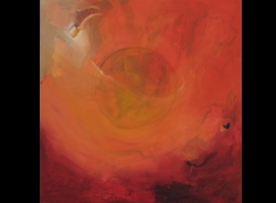 Florinda Ke Sophie - Urknall, &Ouml;l auf Hartfaser, 160 x 160 cm, 2008